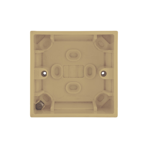 Single Plate Back Box Plastic 35mm