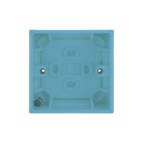 Single Plate Back Box Plastic 35mm
