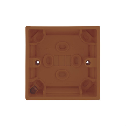 Single Plate Back Box Plastic 35mm