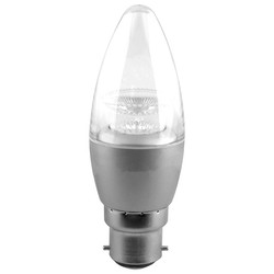 BC LED Candle Light Bulb 6W 470lm (=40W) Dimmable 240V 2700K Warm White