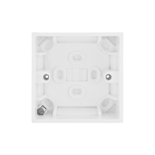 Single Plate Back Box Plastic 35mm