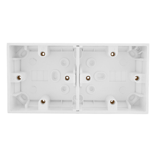 Dual Plate Back Box Plastic 35mm