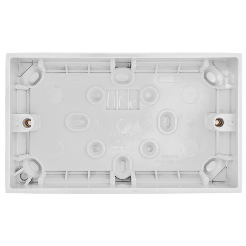 Double Plate Back Box Plastic 35mm