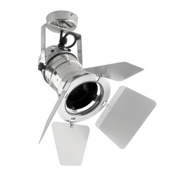 PAR30 Theatre Spotlights + Barn Doors 240V 100W Chrome