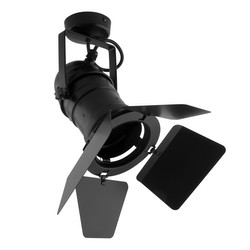 PAR30 Theatre Spotlights + Barn Doors 240V 100W Black