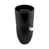 Switched Lampholder 100W Black BC / B22