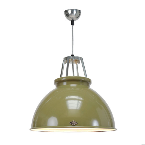 Titan Size 3 Pendant Light Green / White 150W