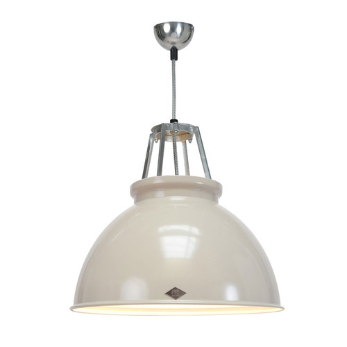 Titan Size 3 Pendant Light Putty Grey / White 150W
