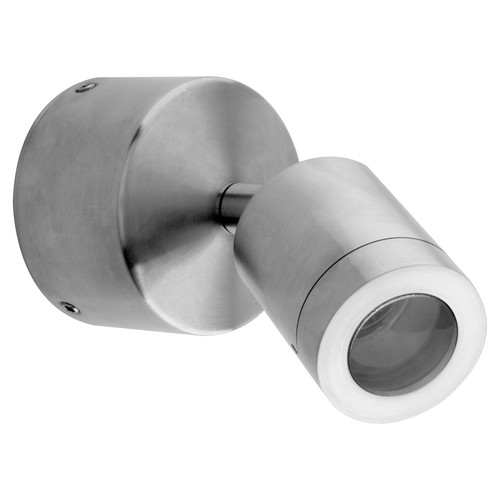 LED Miniature Adjustable Outdoor Garden Spot Wall Light 240V Stainless Steel Blue