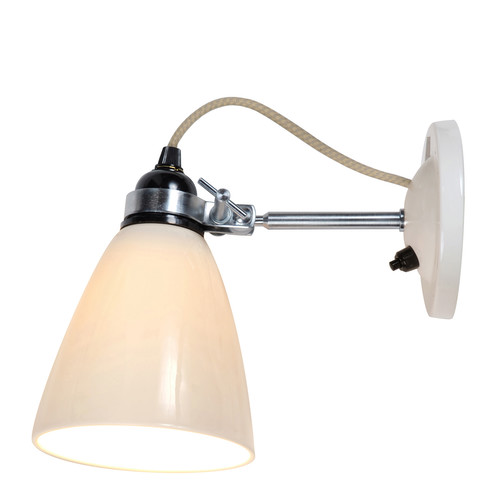 Hector Medium Dome Wall Light Switched 40W White