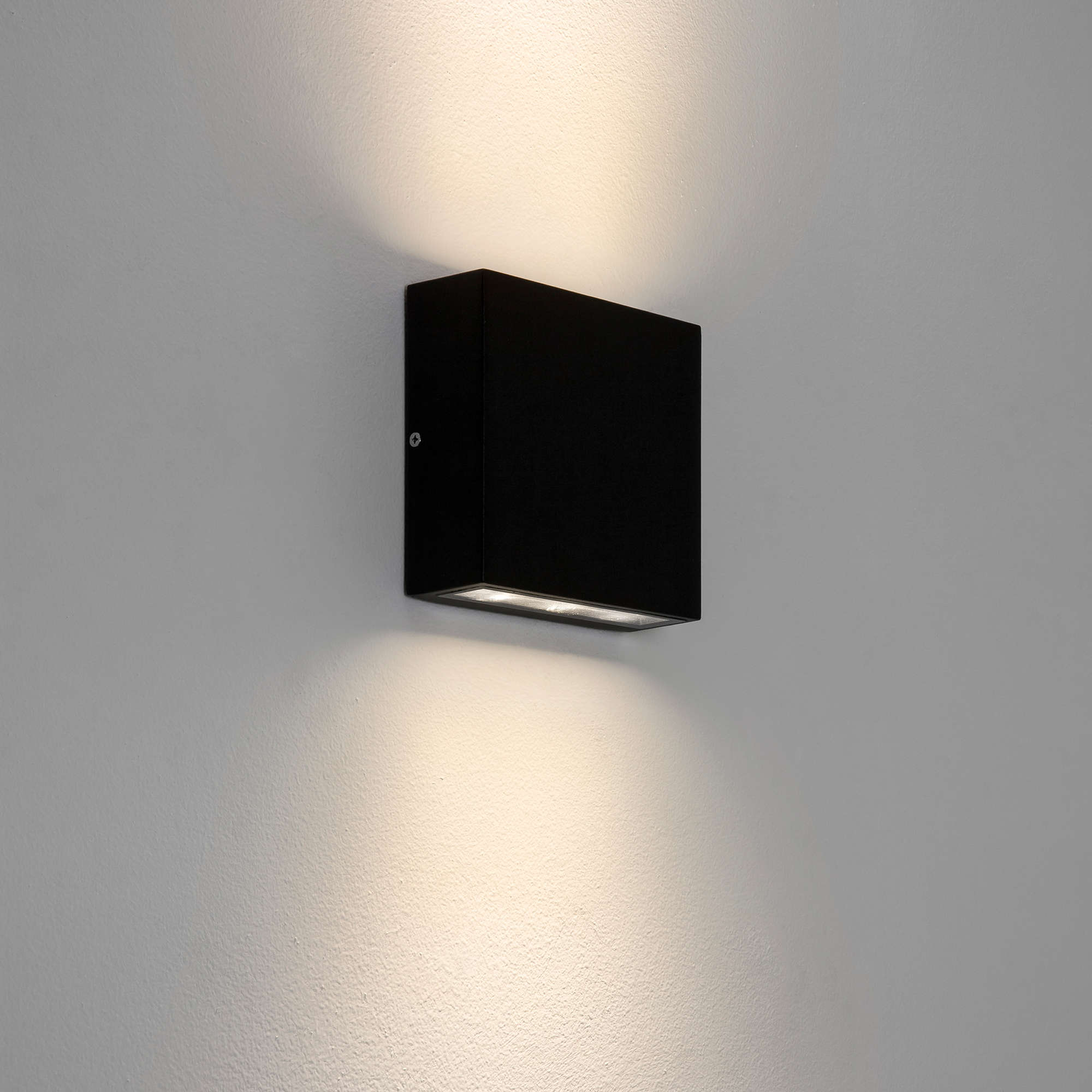 Elis Twin LED Up/Down Wall Light 240V (7202) Textured Black 8.2W | Mr ...