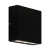 Elis Twin LED Up and Down Outdoor Garden Wall Light 240V Textured Black 8.2W