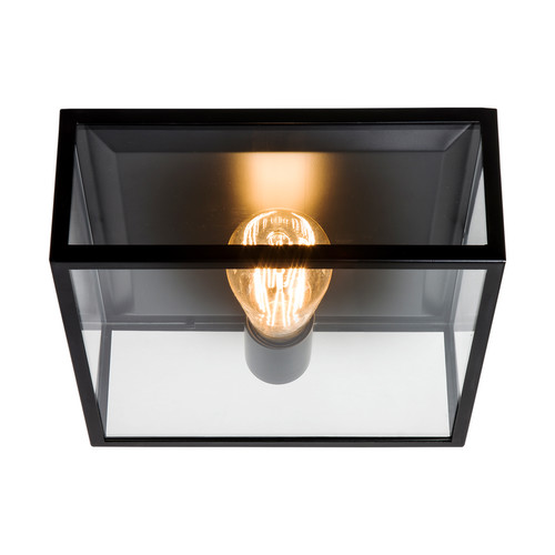 Bronte Outdoor Flush Ceiling Light 240V Black 60W