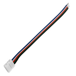 LED RGBW Tape Coupler / Power Cord RGB White 200mm