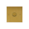 Horizon Square Dimmer Switch (on/off only) 1 gang 400 watt intermediate Satin Brass