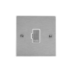 Fuse Spur 1 gang 13 amp unswitched fuse spur Satin Stainless
