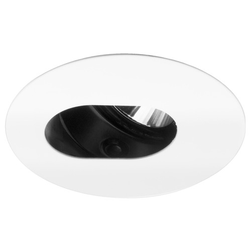 Invisible Adjustable Fire Rated Camera Round Downlight GU10 240V 50W RAL 9010 Pure White