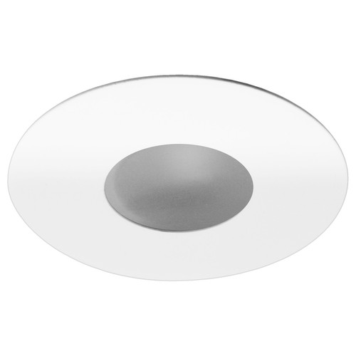 Invisible Adjustable Fire Rated Round Bathroom Downlight IP55 GU10 240V 50W RAL 9010 Pure White Frosted