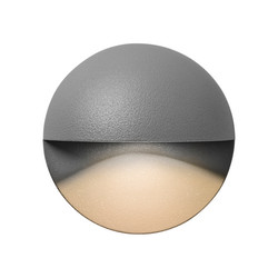 Tivola Outdoor Garden Low Level Wall Light 700mA Textured Grey 2W 3000K Warm White