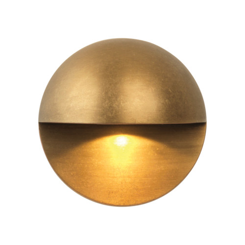 Tivola Outdoor Garden Wall Light Low Level 700mA Antique Brass 2W 3000K Warm White