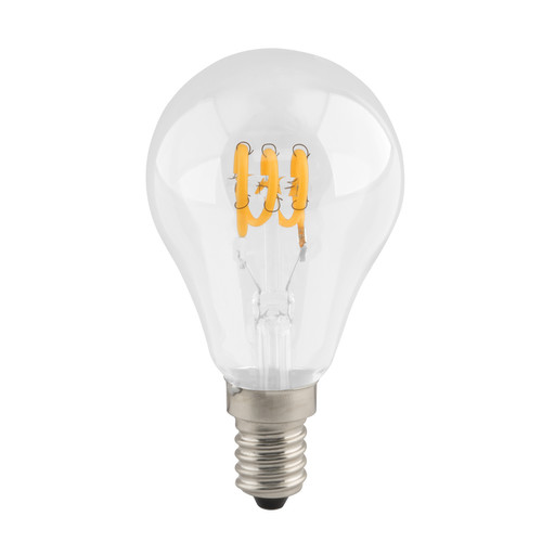 LED Carbon Filament Lamp Spiral Globe 45mm 560lm Dimmable Light Bulb SES 2.7W