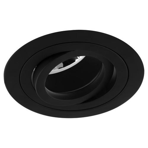 Rock 'n' Roll Adjustable Black Baffle Downlight GU10 240V 50W Black
