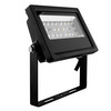LED Black Outdoor Garden Floodlight 240V 10W (=100W) 3000K Warm White