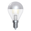 LED Golfball Filament Light Bulb Silver Cap SES/E14 350lm Dimmable 4W 2700K Warm White