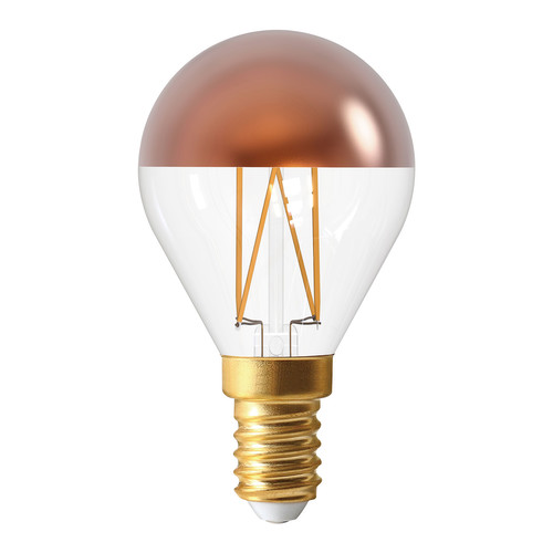 LED Golfball Filament Light Bulb Bronze Cap SES/E14 350lm Dimmable 4W 2700K Warm White