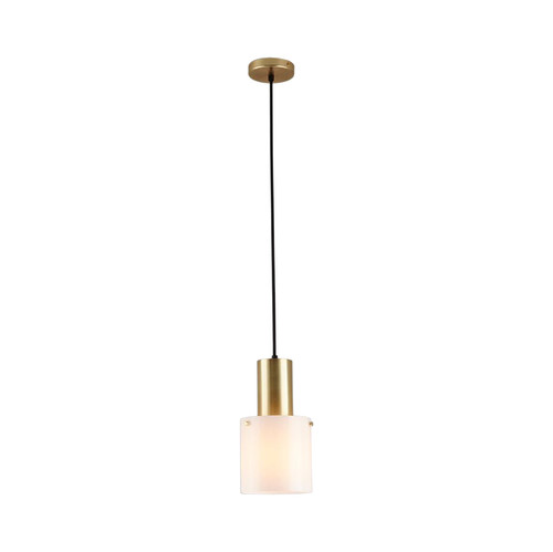 Brass and Opal Small Walter Pendant Brass/Opal 60W
