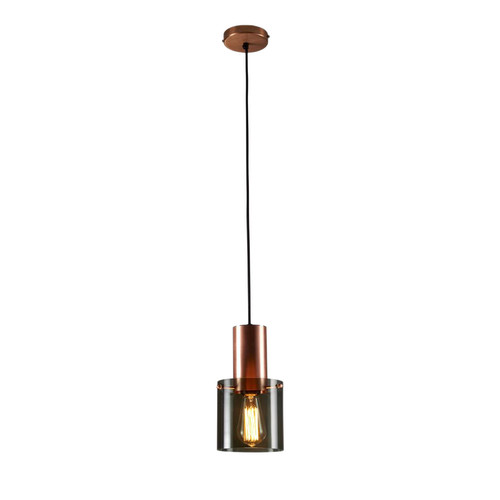 Copper and Anthracite Small Walter Pendant Copper/Anthracite 60W