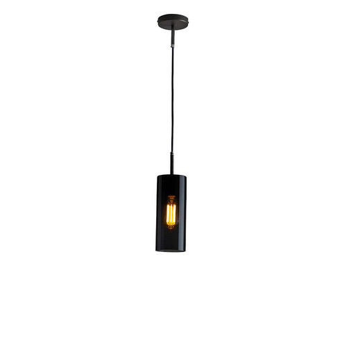 Small Brompton Glass Pendant Anthracite 60W