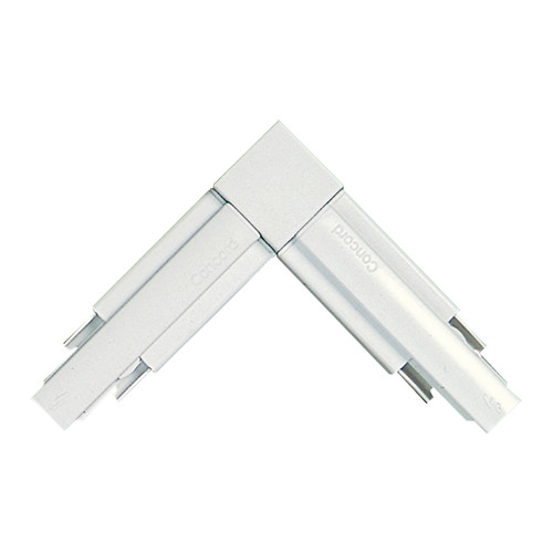 Single Circuit Track Pre-Wired 'L' Coupler White