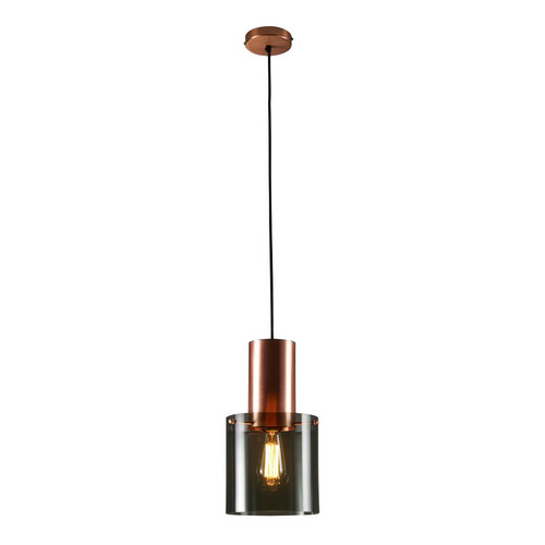 Copper and Anthracite Large Walter Pendant Copper/Anthracite 60W