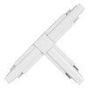 Single Circuit Track Pre-Wired 'T' Coupler White