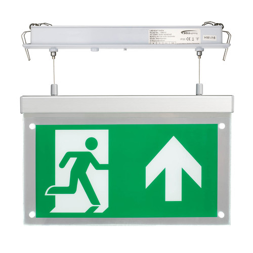 LED Emergency Exit Blade 2.5W Recessed Hang
