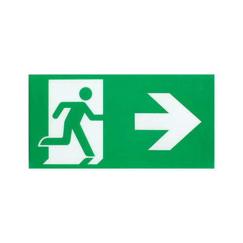 LED Emergency Exit Legend Left/Right Reversible