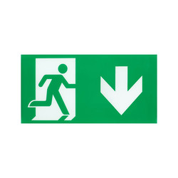 LED Emergency Exit Legend Down