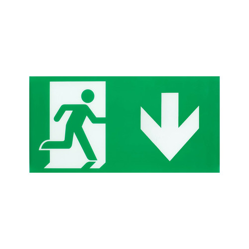 LED Emergency Exit Legend Down