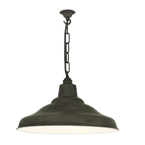 Weathered Copper and White School Light Weathered Copper/White 100W