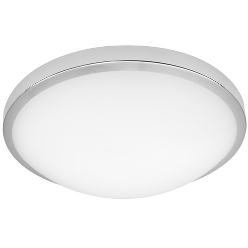 LED Slim Round Large 240V 3000K Chrome 15W