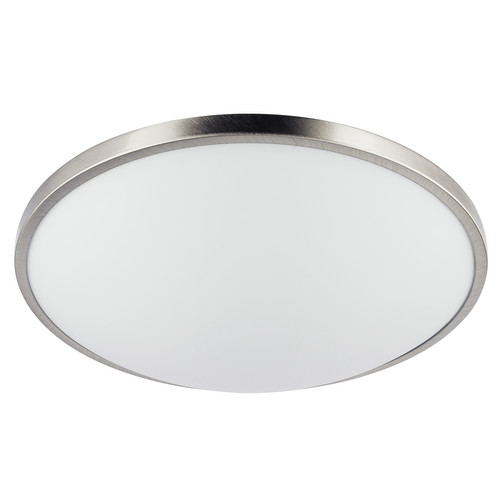 LED Slim Round Large 240V 3000K Nickel 15W
