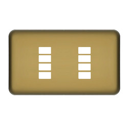 SceneStyLED4 Front Plate Polished Brass