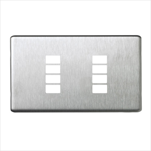 SceneStyLED4 Front Plate Brushed Stainless Steel