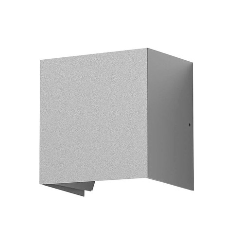 Wide Adjustable Beam Up and Down 6W LED Outdoor Garden Wall Light Grey 3000K Warm White