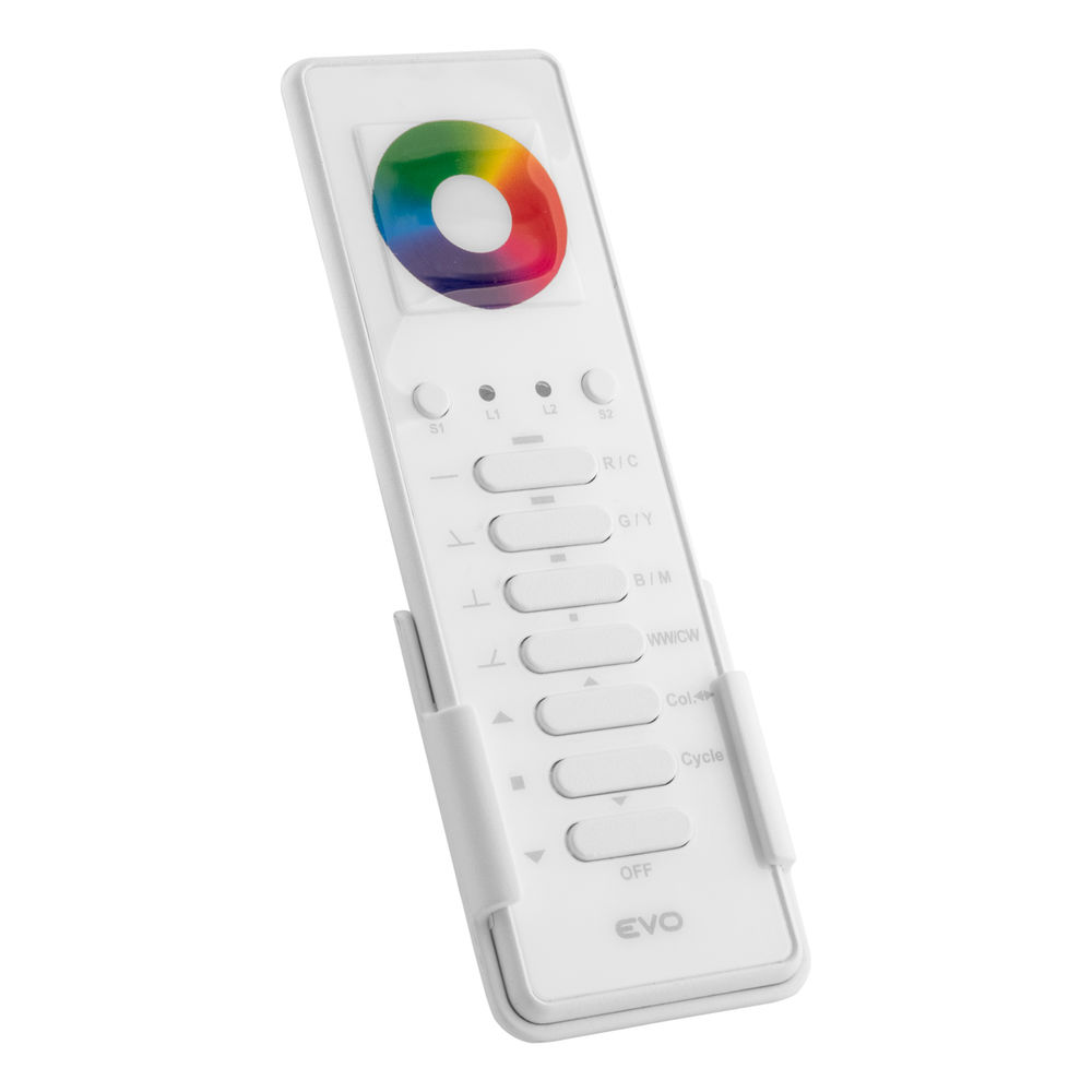 Wise Evo Colour Wheel Remote 3 x 7 Channel White