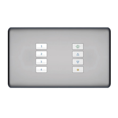 SceneStyLED4 Kit Polished Chrome Plate White Buttons