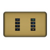 SceneStyLED4 Kit Polished Brass Plate Black Buttons