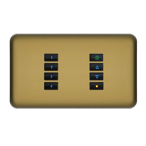 SceneStyLED4 Kit Polished Brass Plate Black Buttons
