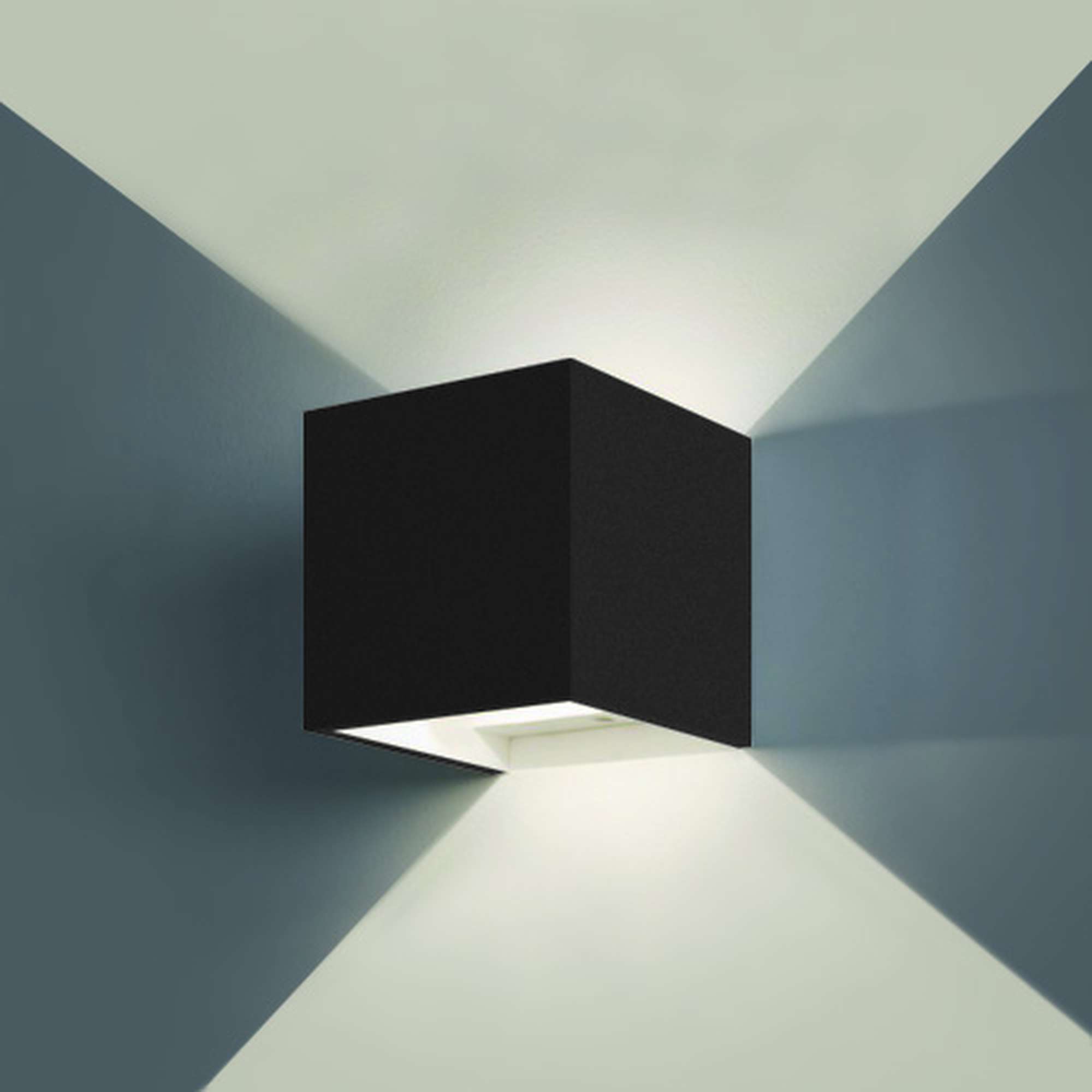 Small Bohemia Beam 6W LED Up & Down Wall Light Dark Grey 3000K Warm ...